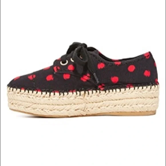 $250 NEW Alice + Olivia Rory Platform Polka Dot Sneakers Size 10